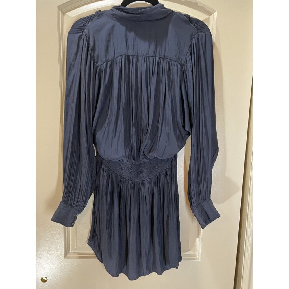 Ramy Brook Navy Winslow Tie Dress $445 - Picture 7 of 10
